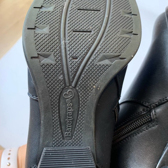 Baretraps Womens Roscoe Ankle Heeled Booties Size 6M Black Career Side Zip - Picture 8 of 16